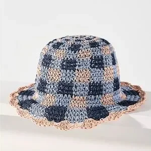 Damson Madder | Accessories | Damson Madder Gingham Straw 
